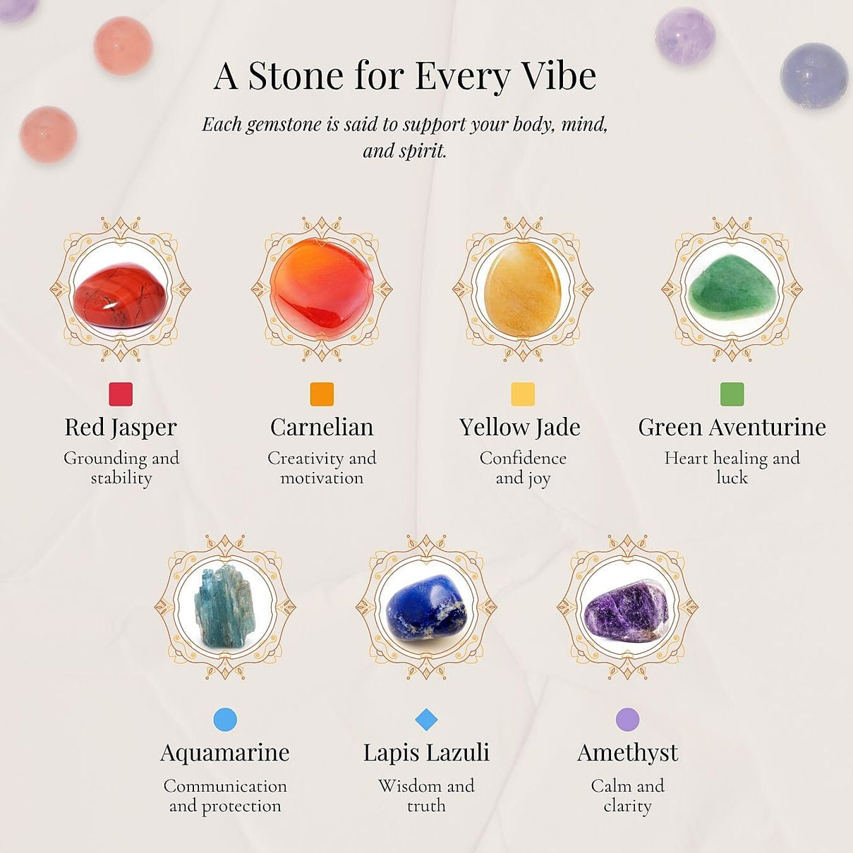 Terahertz &amp; Multi Gemstones Beads Stone Bracelet (Size 7.5 Stretchable) 140.00 Ct. V32357946 4