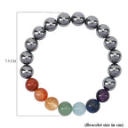 Terahertz & Multi Gemstones Beads Stone Bracelet (Size 7.5 Stretchable) 140.00 Ct.