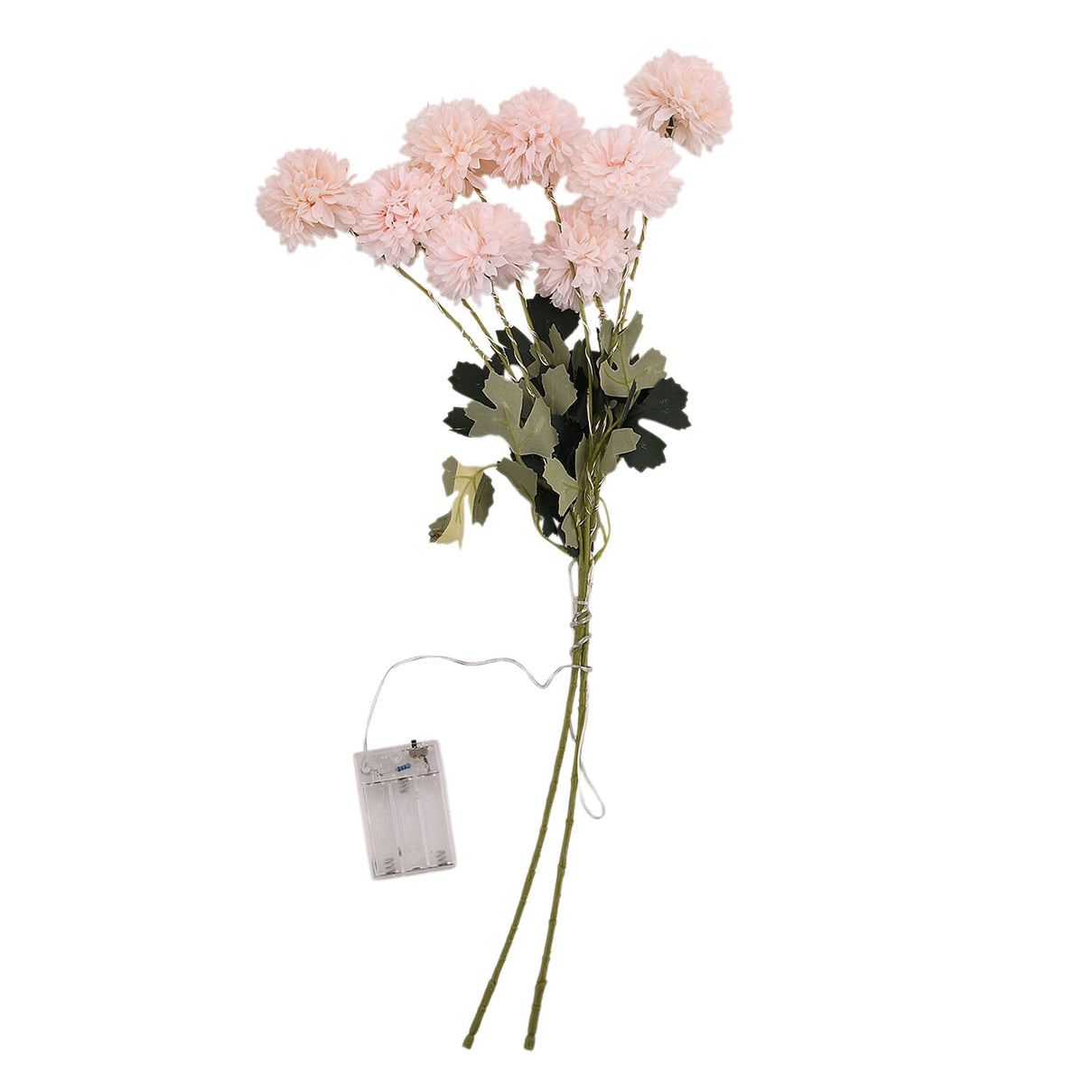 Set of 2 - Faux Flower Branches with LED Lights (60cm) - Light Pink 8193442 0