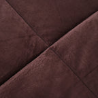 Luxury 6 Piece  Bedding Collection- Faux Rabbit Fur Comforter With Reversible Dutch Velvet Thermal Backing, Fitted Sheet, 2 Faux Rabbit Fur Pillowcases & 2 Velvet Pillowcases - Chocolate Double_8193641_7