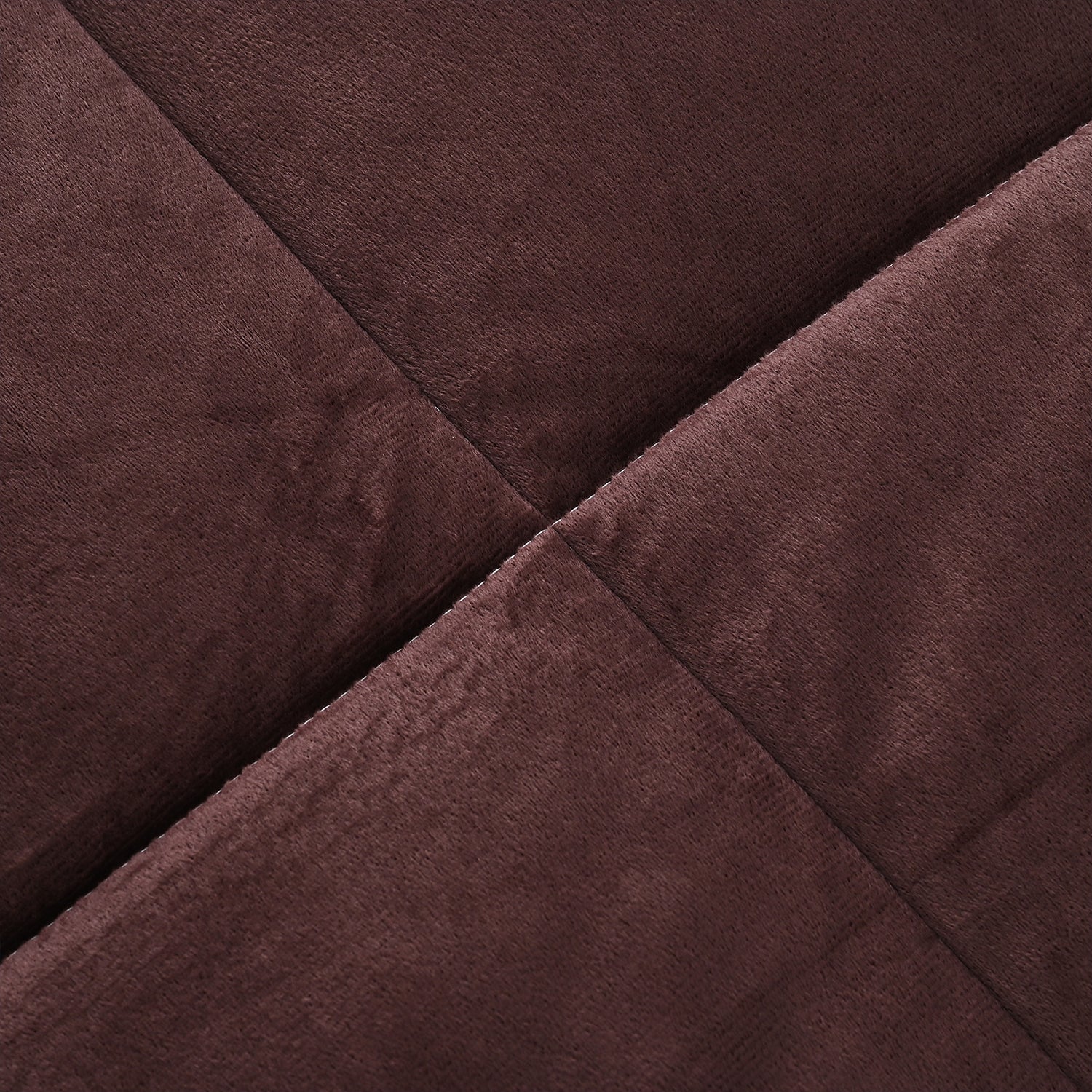 Luxury 6 Piece  Bedding Collection- Faux Rabbit Fur Comforter With Reversible Dutch Velvet Thermal Backing, Fitted Sheet, 2 Faux Rabbit Fur Pillowcases &amp; 2 Velvet Pillowcases - Chocolate Double 8193641 7