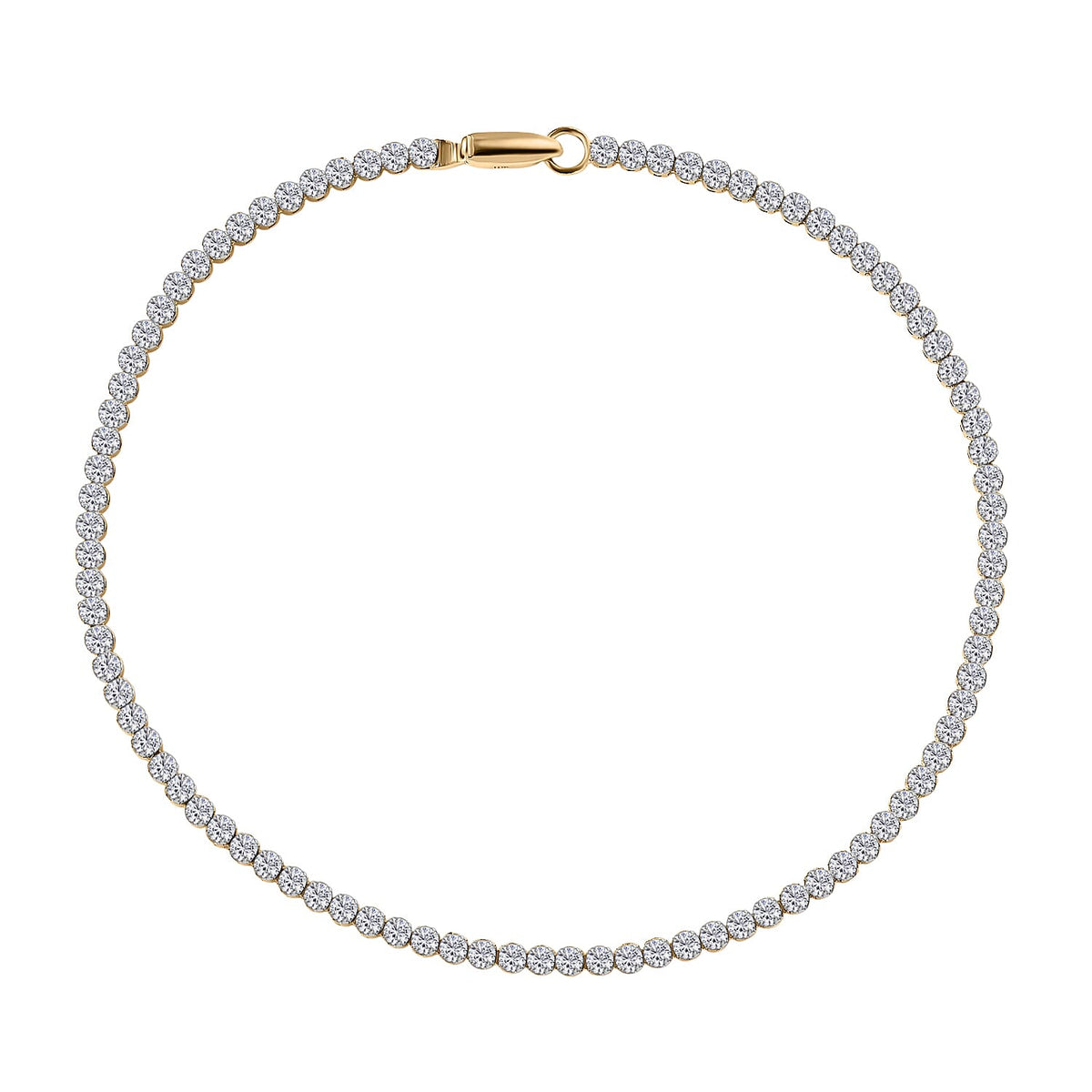 LUXURIANT 2.25 Ct. Lab Grown Diamond Tennis Bracelet (Size - 7.5) in 9K Yellow Gold SGL Certified (SI-GH) 8193871 0