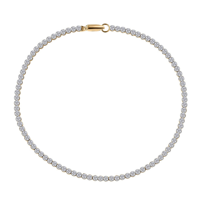 LUXURIANT 2.25 Ct. Lab Grown Diamond Tennis Bracelet (Size - 7.5) in 9K Yellow Gold SGL Certified (SI-GH) 8193871 1
