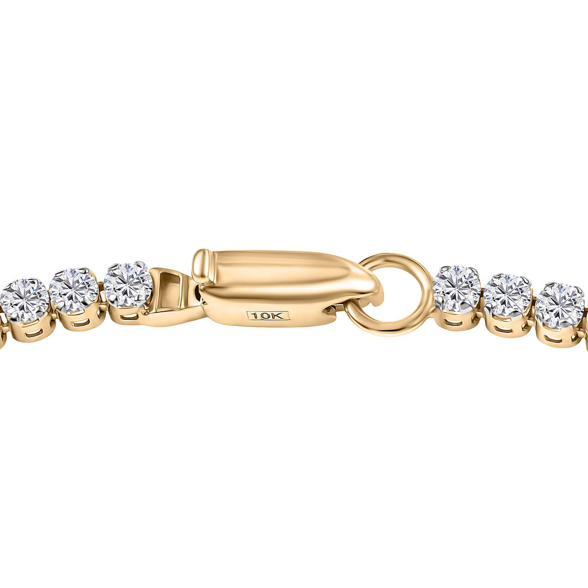 LUXURIANT 2.25 Ct. Lab Grown Diamond Tennis Bracelet (Size - 7.5) in 9K Yellow Gold SGL Certified (SI-GH) 8193871 4