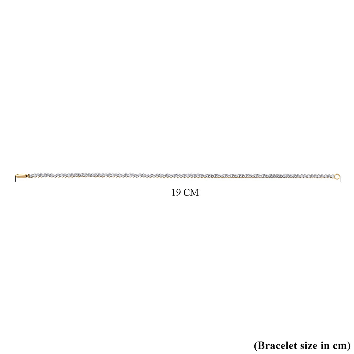 LUXURIANT 2.25 Ct. Lab Grown Diamond Tennis Bracelet (Size - 7.5) in 9K Yellow Gold SGL Certified (SI-GH) 8193871 5