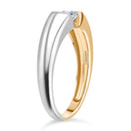 Luxuriant 9K White & Yellow Gold Lab Grown Diamond (VS-EF) SGL Certified Ring