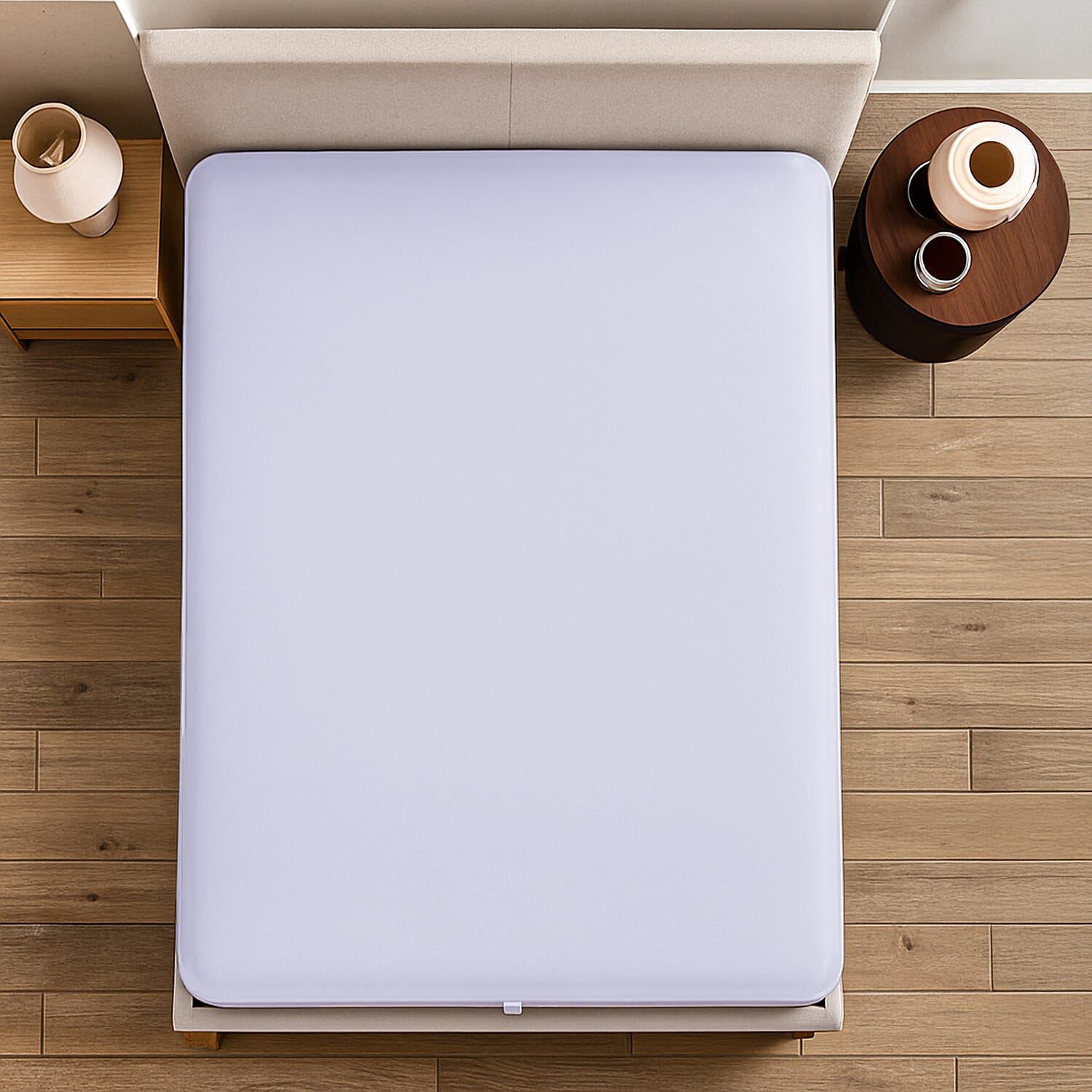 Homesmart Anti-Bacterial Waterproof Mattress Protector (150x30 cm) - White 8195246 3