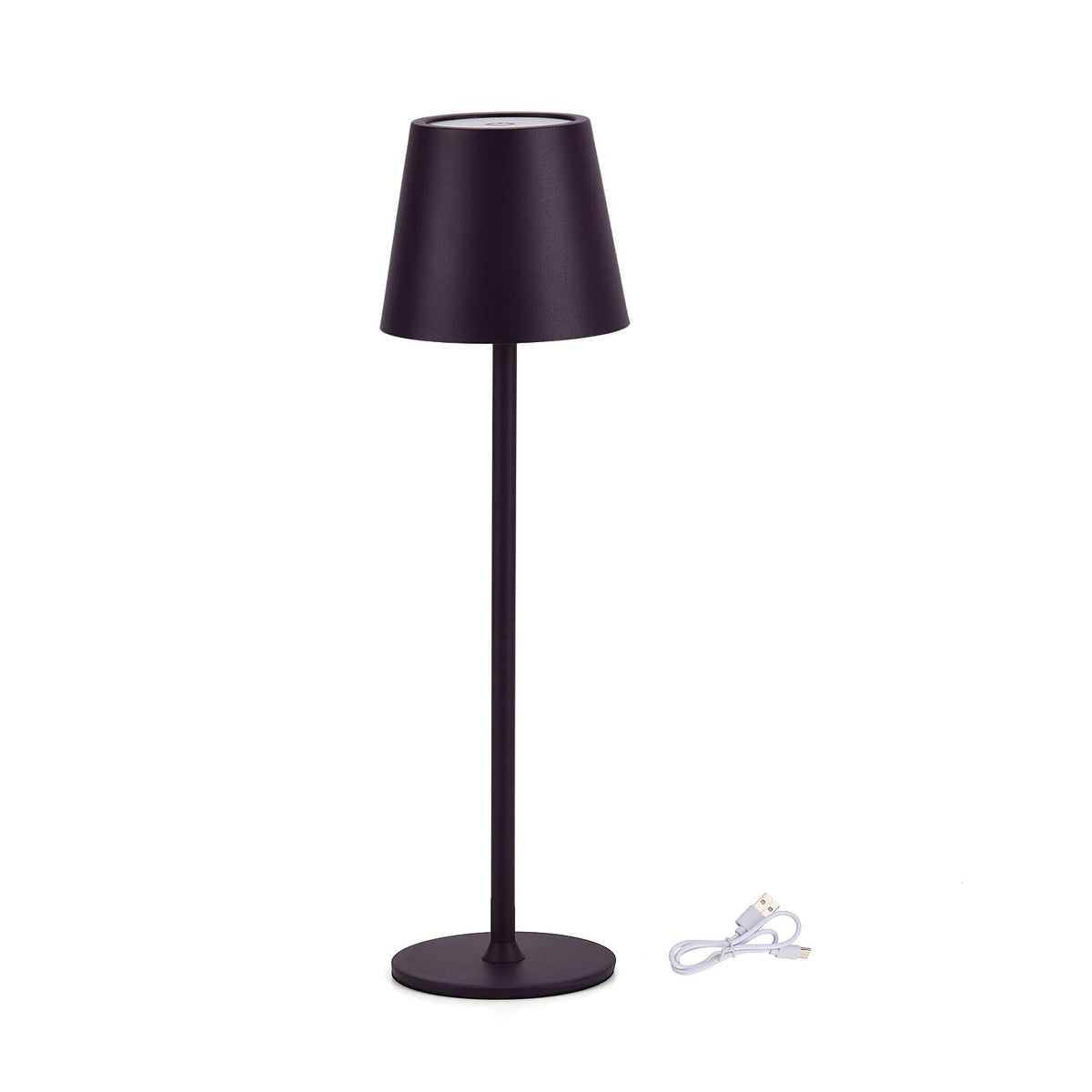 MEGA DEAL - LIVMORE Rechargable Table Lamp With Warm, Natural &amp; Cool Lights (1200mAh Battery) - Purple 8195258 0