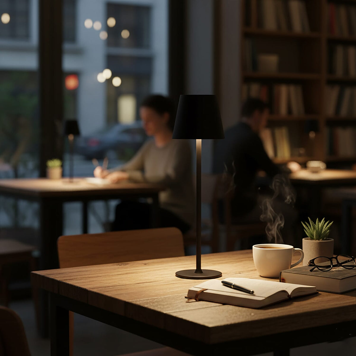 MEGA DEAL - LIVMORE Rechargable Table Lamp With Warm, Natural &amp; Cool Lights (1200mAh Battery) - Purple 8195258 6