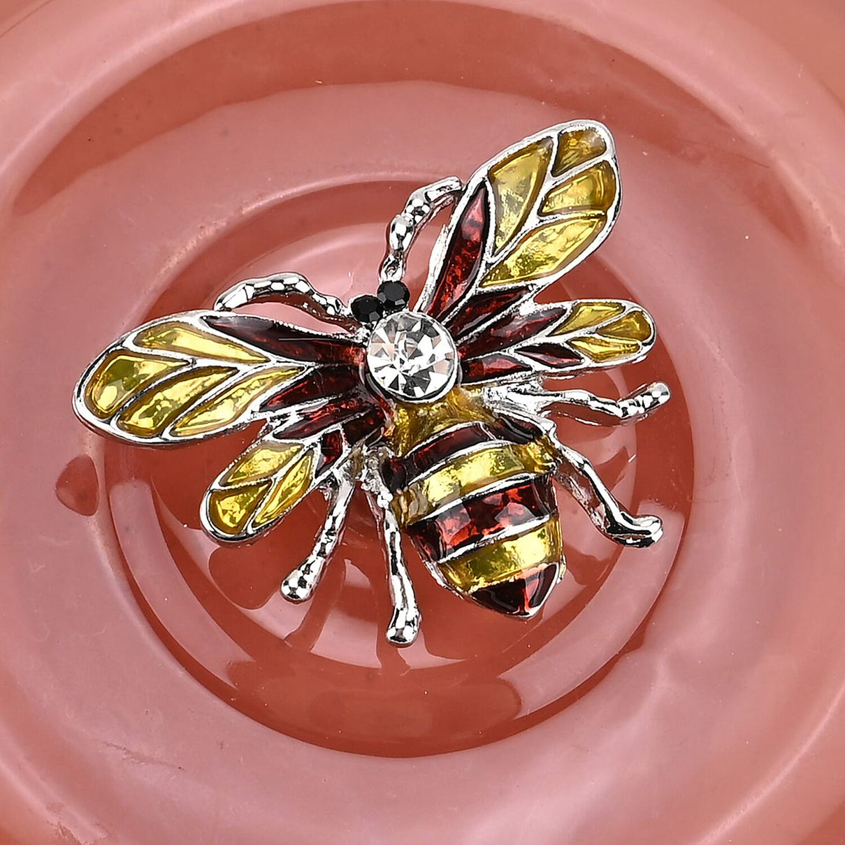 Glass Jar Candle with Bee 120g and 24hr Burn Time (Oud Wood) - Caramel 8196047 5