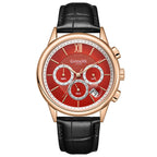 GAMAGES OF LONDON Limited Edition Hand Assembled Gawain Albion Mechanical Quartz Mens Watch with Leather Strap_8196277