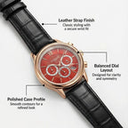 GAMAGES OF LONDON Limited Edition Hand Assembled Gawain Albion Mechanical Quartz Mens Watch with Leather Strap_8196277_2