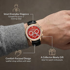 GAMAGES OF LONDON Limited Edition Hand Assembled Gawain Albion Mechanical Quartz Mens Watch with Leather Strap_8196277_3