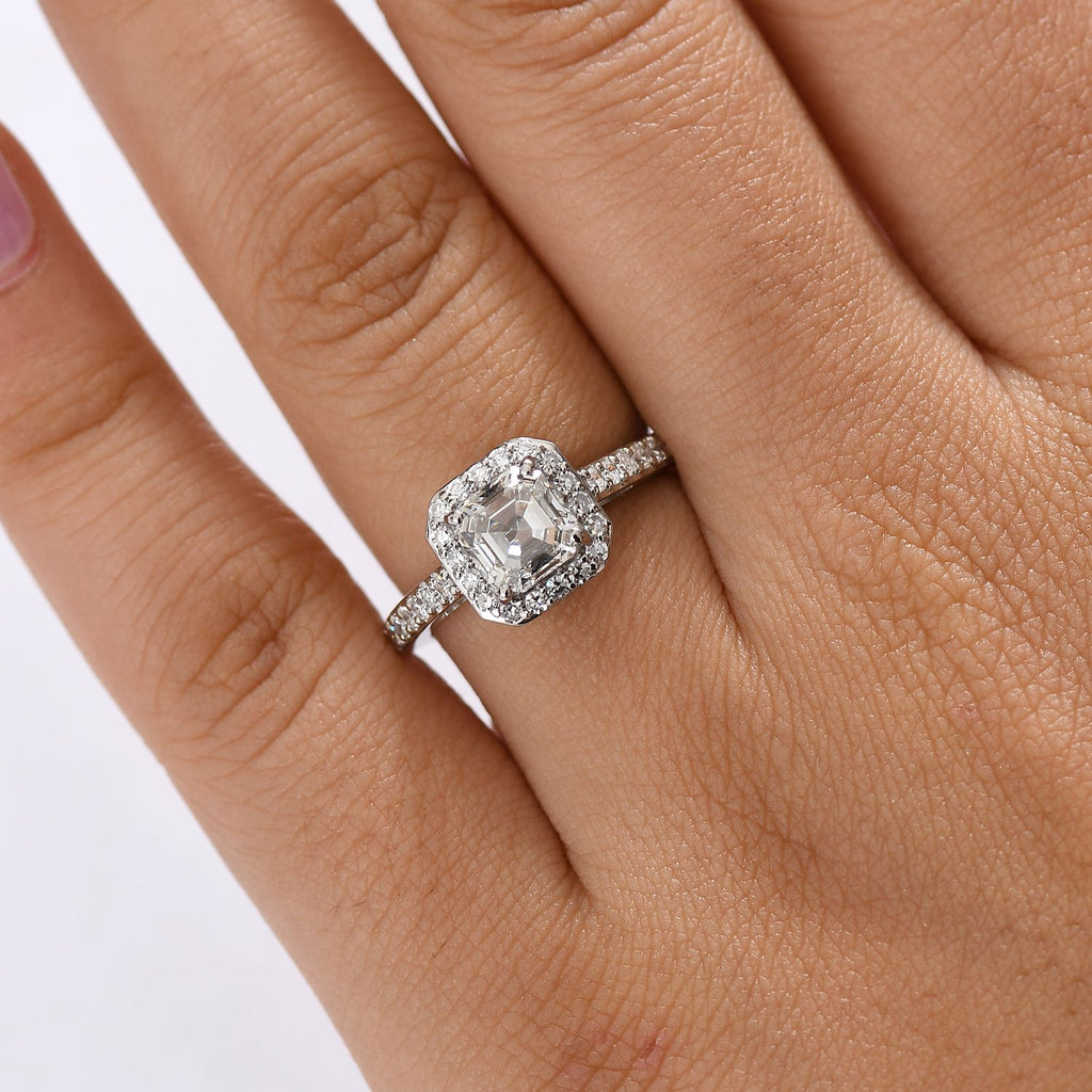 Luxuriant 950 Platinum IGI Certified Lab Grown Diamond (VS/EF) Ring 2.00 Ct, Platinum Wt. 4.21 Gms._8196490_2