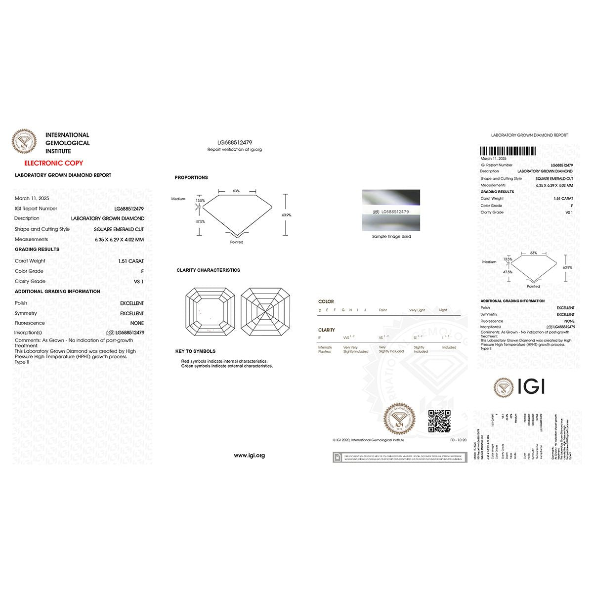 LUXURIANT 2 Ct. Lab Grown Diamond Halo Ring 950 Platinum IGI Certified (VS-E-F) 8196490 7