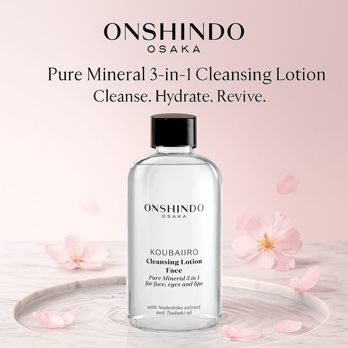 Onshindo Osaka Pure Mineral 3-in-1 Cleansing Lotion for Face, Eyes and Lips â€“ 250ml 8196659 1