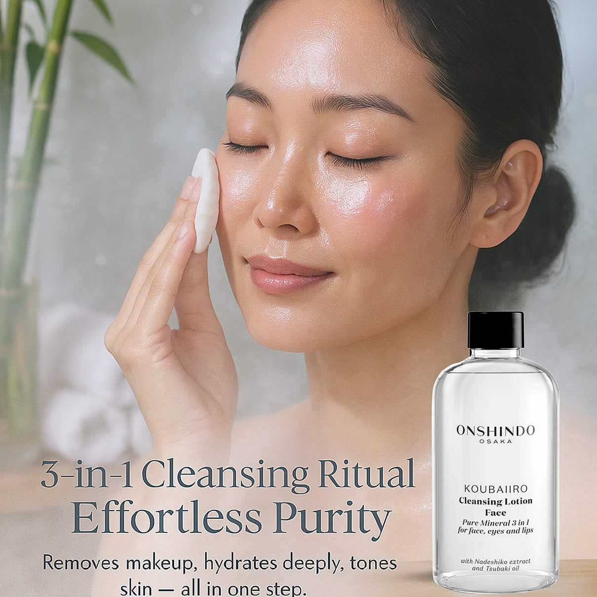 Onshindo Osaka Pure Mineral 3-in-1 Cleansing Lotion for Face, Eyes and Lips â€“ 250ml 8196659 4