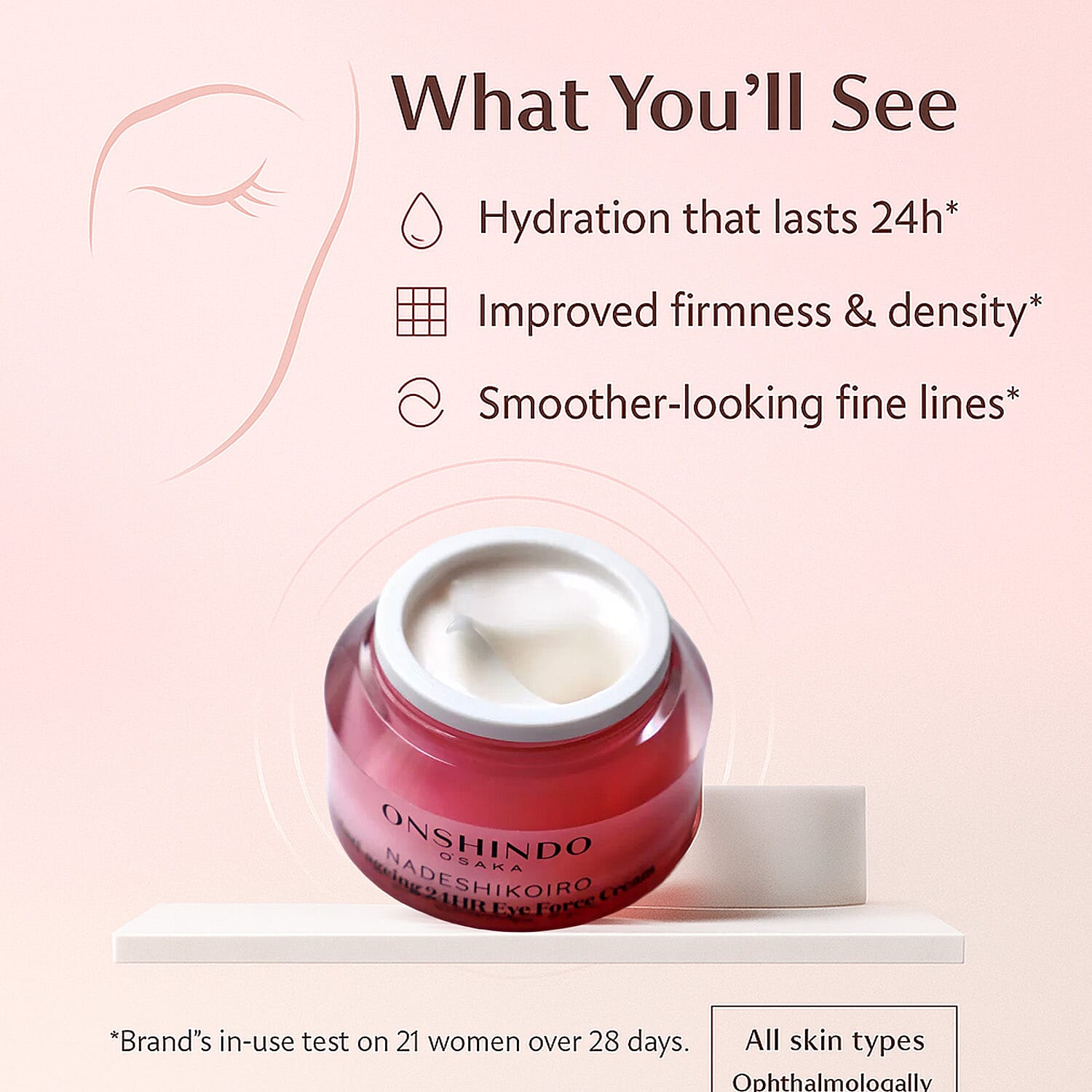 Onshindo Osaka Anti-Ageing 24HR Eye Force Cream - 20ml 8196722 3