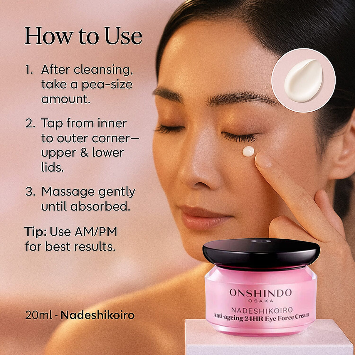 Onshindo Osaka Anti-Ageing 24HR Eye Force Cream - 20ml 8196722 4