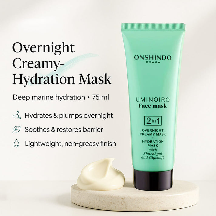 Onshindo Osaka Overnight Creamy-Hydration Face Mask for All Skin Types - 75ml 8196743 2