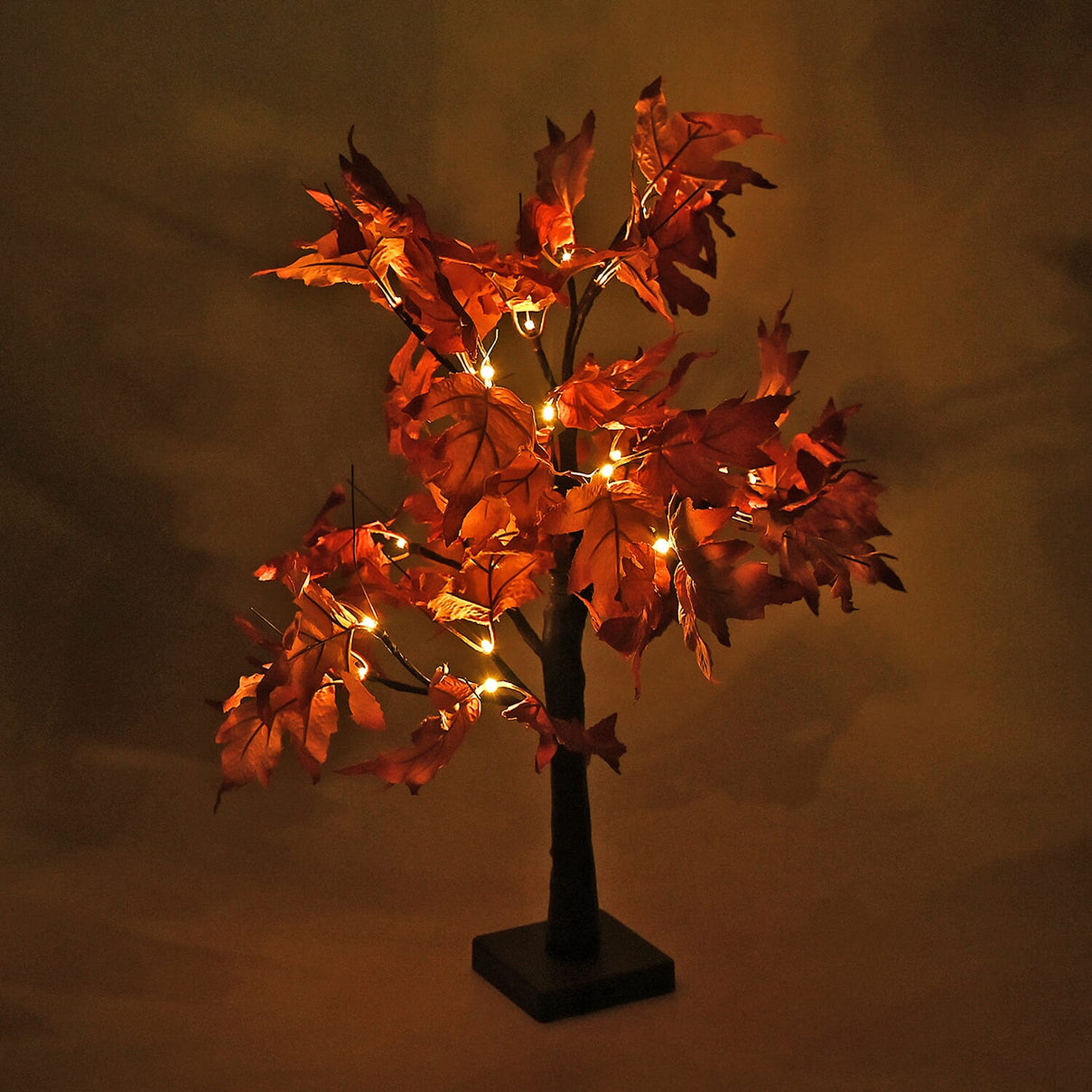 Warm Light Maple Tree with Timer &amp; USB Power (60cm) - Brown 8197379 0