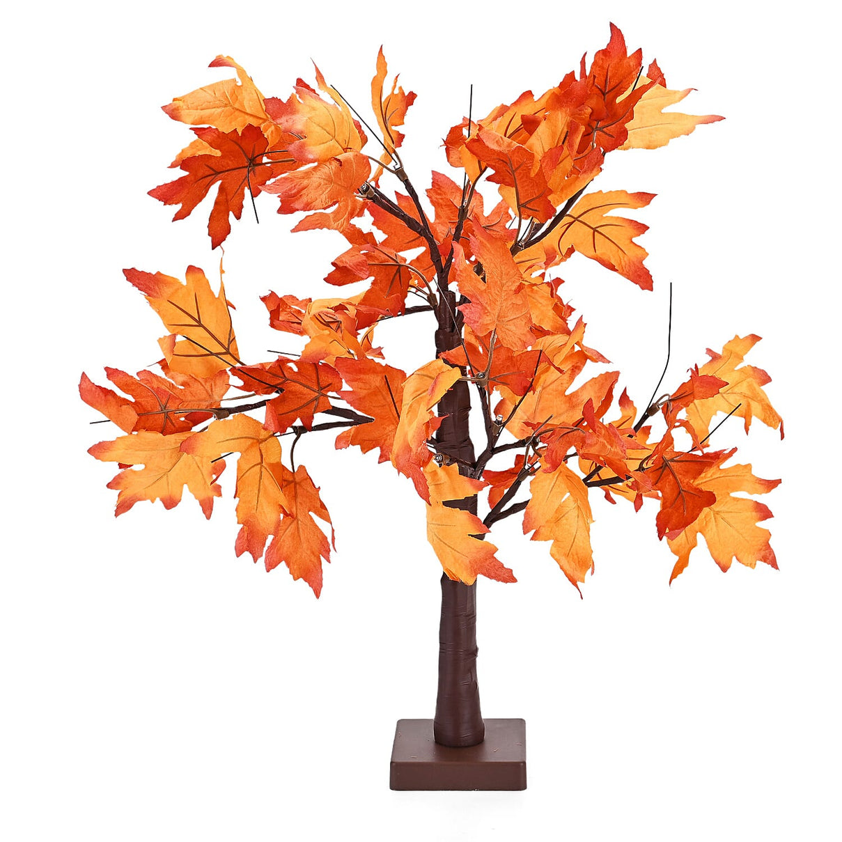 Warm Light Maple Tree with Timer &amp; USB Power (60cm) - Brown 8197379 2