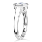 Royal Bali Collection - D'Joy Moissanite Solitaire Ring in Rhodium Overlay Sterling Silver 1.23 Ct._8197413_3