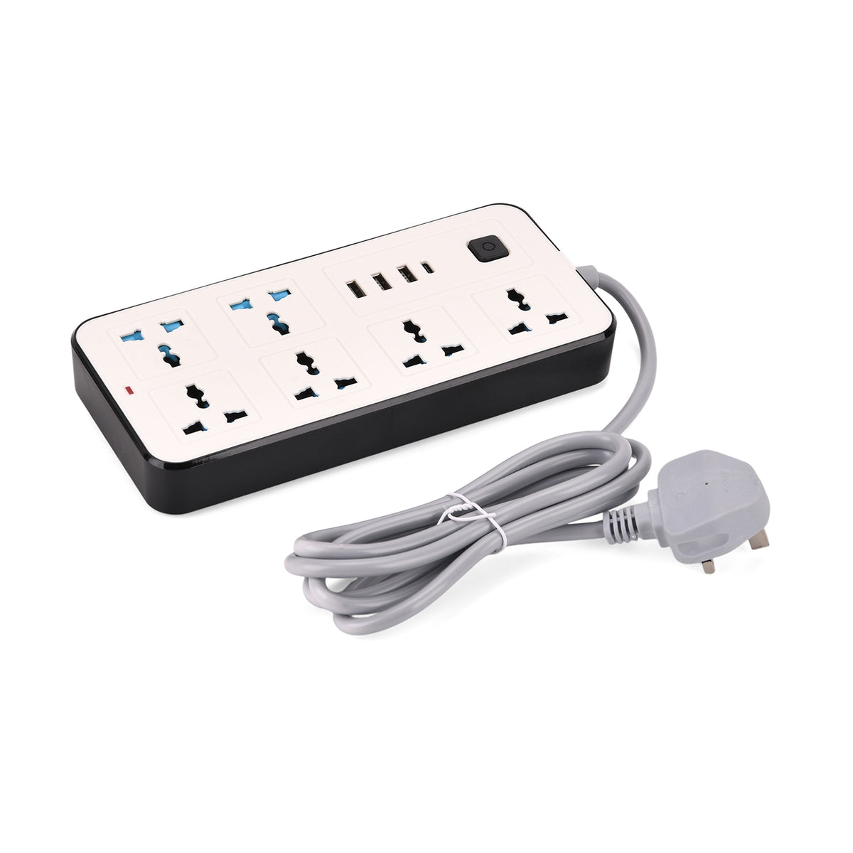 EVERY HOME MUST HAVE - Multi-Functional 6 Plug Socket With 3 Usb Port And A Type C Port- 2 Meter Cable (220-250V) - White V32518575 0
