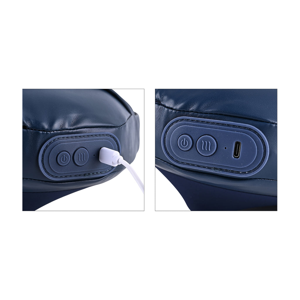 Livmore - Cordless Heated Back Massager with 1800 mAh Battery - Blue_8197705_8