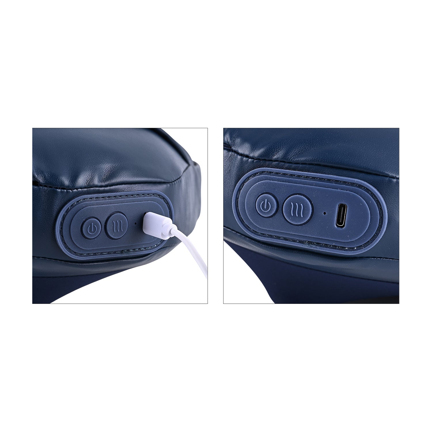 LIVMORE - Cordless Heated Back Massager with 1800mAh Battery - Blue 8197705 9
