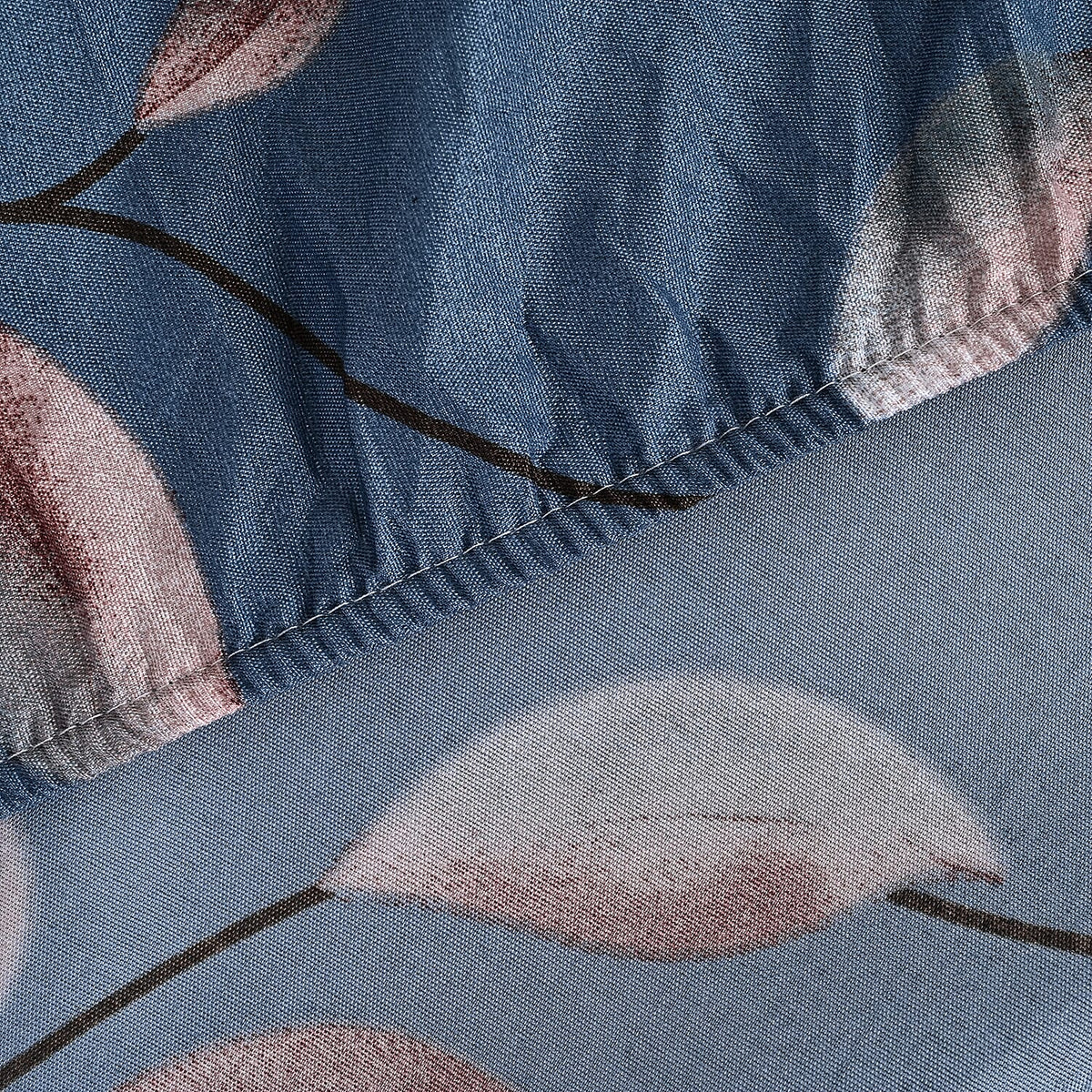 Hush Haven 6 Piece Floral Digital Print Duvet Cover Set (King) - Blue - Multicolour V32736110 4