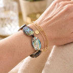 Abalone Shell Adjustable Link Bracelet (Size - 8.5-2 Ext) 150.00 Ct.