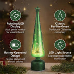 Rotating LED Christmas Tree Light - 3 x AA Battery-Operated (not included) - Green_8200406_2