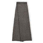 Stylish Knit Scarf & Headband Set - Black & Off-White_8201211_3
