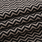 Stylish Knit Scarf & Headband Set - Black & Off-White_8201211_5