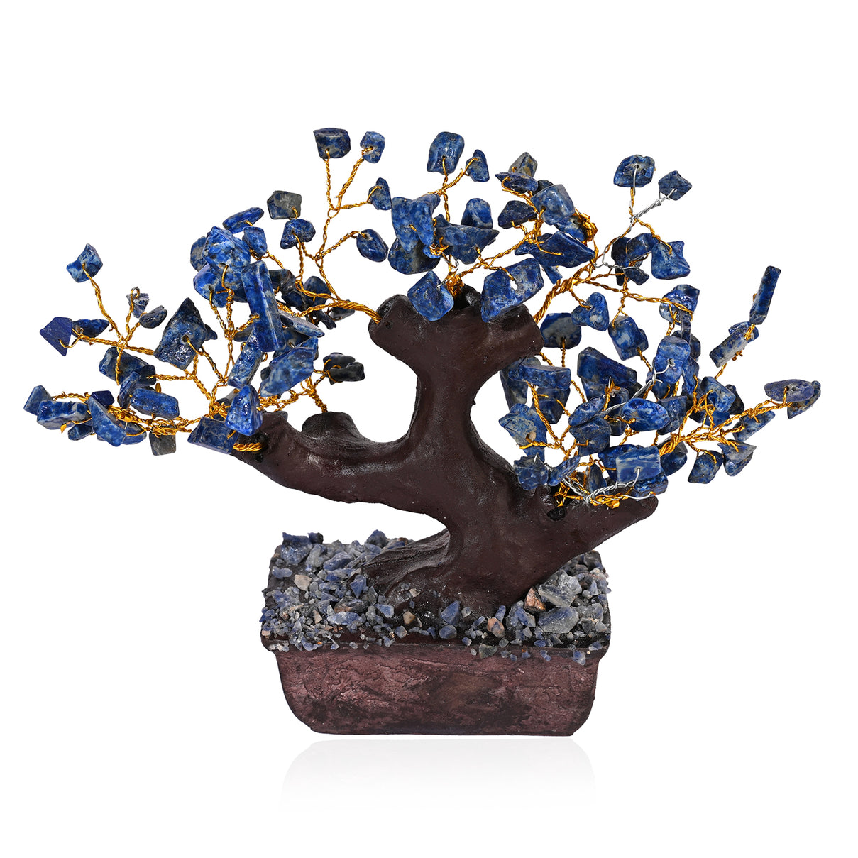 Bliss &amp; Beyond 150 Lapis Lazuli Gemstone Bonsai Tree (12 inch) - Blue V32514819 4