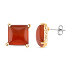 Dyed Red Agate Earring with Push Back 6.00 Ct._8202023