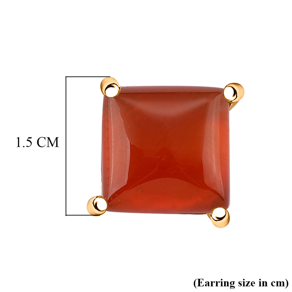 Dyed Red Agate Earring with Push Back 6.00 Ct._8202023_5