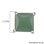 Green Aventurine Earring with Push Back 6.00 Ct._8202036_5