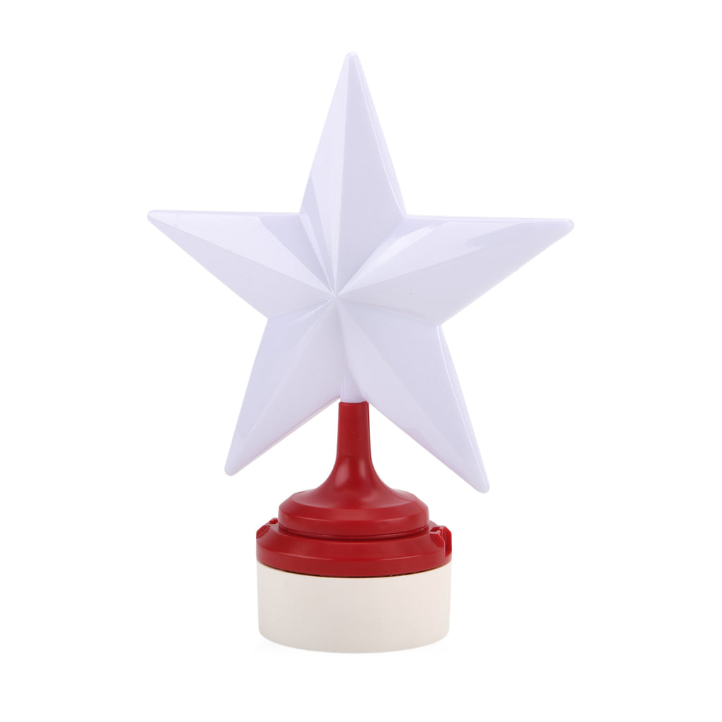 Rotating Santa Claus in Sleigh or Plane Figures Christmas Tree Topper with Musical LED Light-Up, Type-C Powered_8203490_5