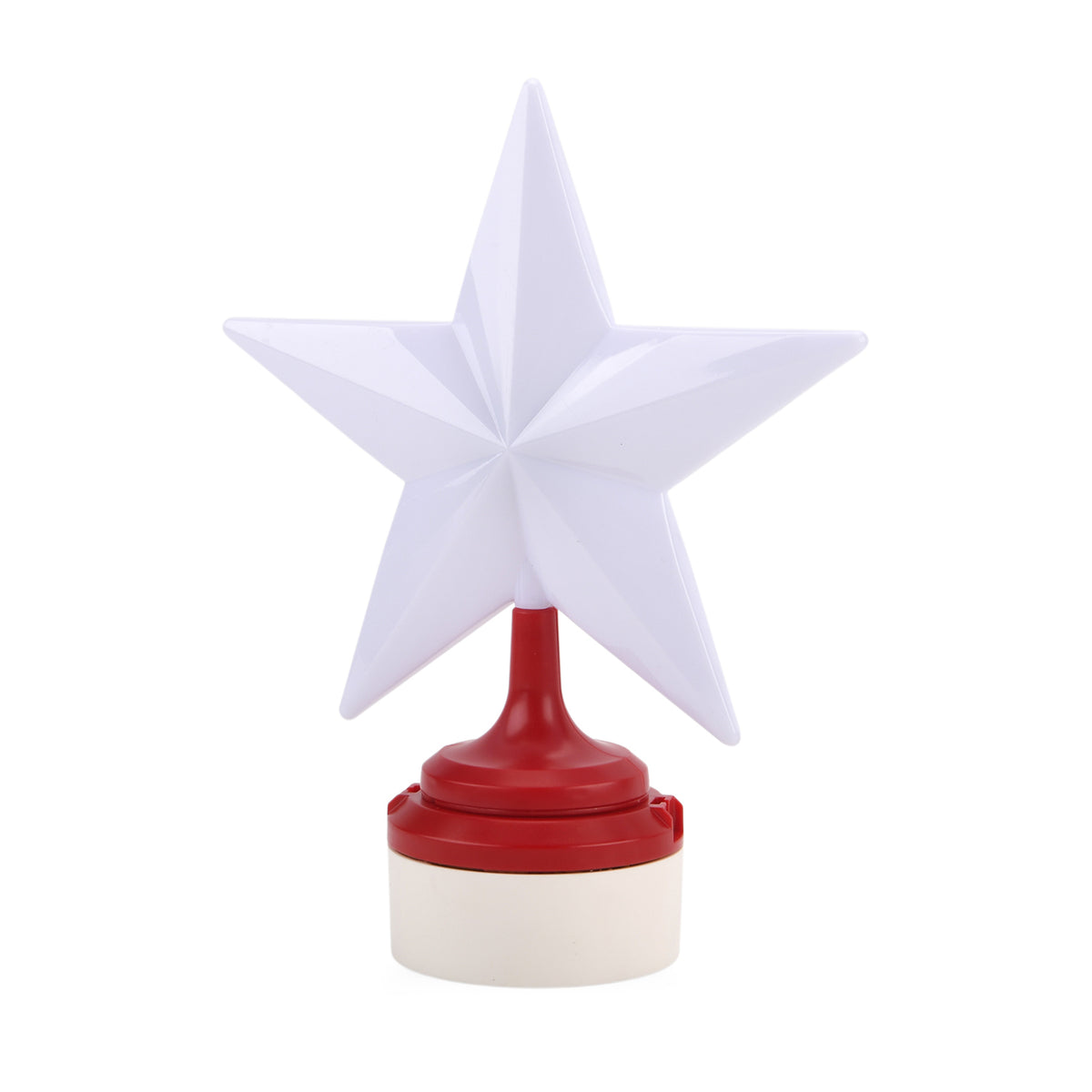 Rotating Santa Claus in Sleigh or Plane Figures Christmas Tree Topper with Musical LED Light-Up, Type-C Powered V32539126 6