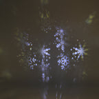 Rotating Snowflake Christmas Tree Topper with Lighting - USB Type-C Powered - Silver_8203509_2