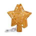 Rotating Star Christmas Tree Topper with Lighting - USB Type-C Powered - Golden_8203510_3
