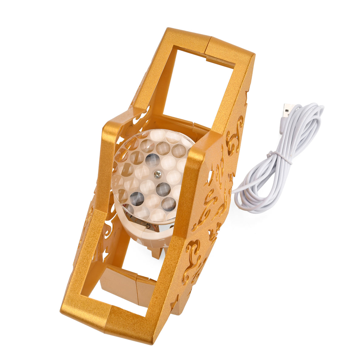 Rotating Star Christmas Tree Topper with Lighting - USB Type-C Powered - Golden V32529607 5