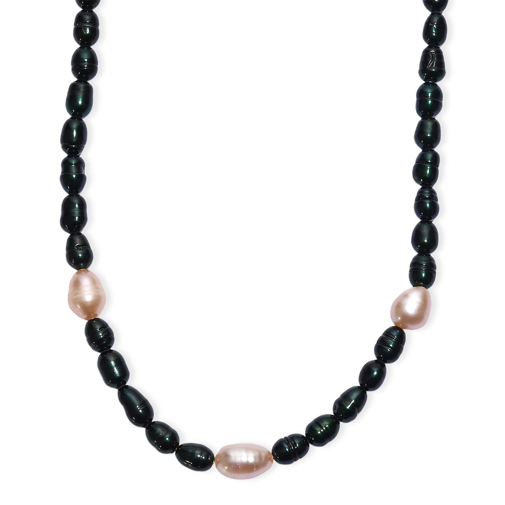 EverTrue - Fresh Water Pearl & Green Enhance Pearl Beads Necklace (Size - 18+2 Ext) 60.00 Ct._8204279