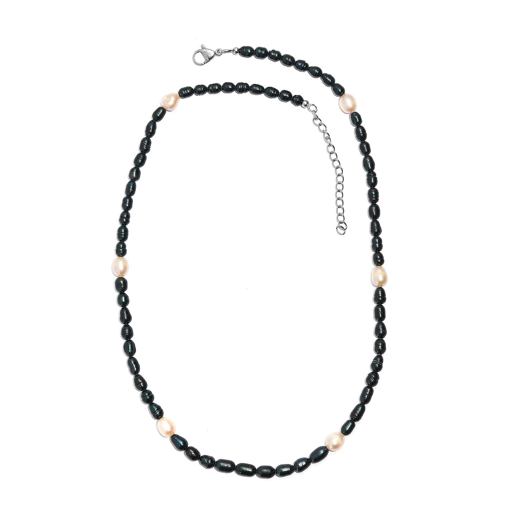 EverTrue - Fresh Water Pearl & Green Enhance Pearl Beads Necklace (Size - 18+2 Ext) 60.00 Ct._8204279_3
