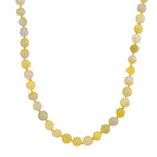 First Time Ever - Bi - Color Jade Necklace (Size - 20) in Yellow Gold Plating Sterling Silver 510.00 Ct._8204430