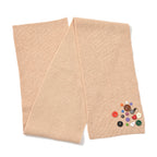 Designer Closeout Deal - Scarf with Colourful Button Accents - Cream_8205065_4