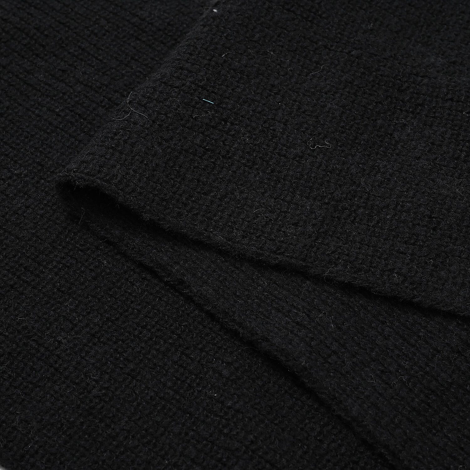 Designer Closeout Deal - Scarf with Colourful Button Accents - Black V32527138 6