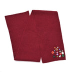 Designer Closeout Deal - Scarf with Colourful Button Accents - Burgundy_8205067_4